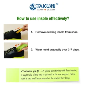 How to insert Takumi arch support sport insole into work boot