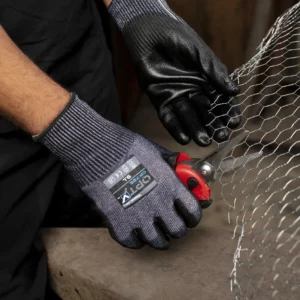 Wonder Grip OP-785 OPTY lightweight gloves worn on hands